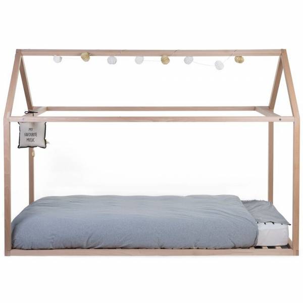 CHILDHOME Bed Frame House 90x200 - Natural