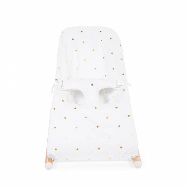 CHILDHOME Evolux Bouncer Cover Jersey - Gold Dots