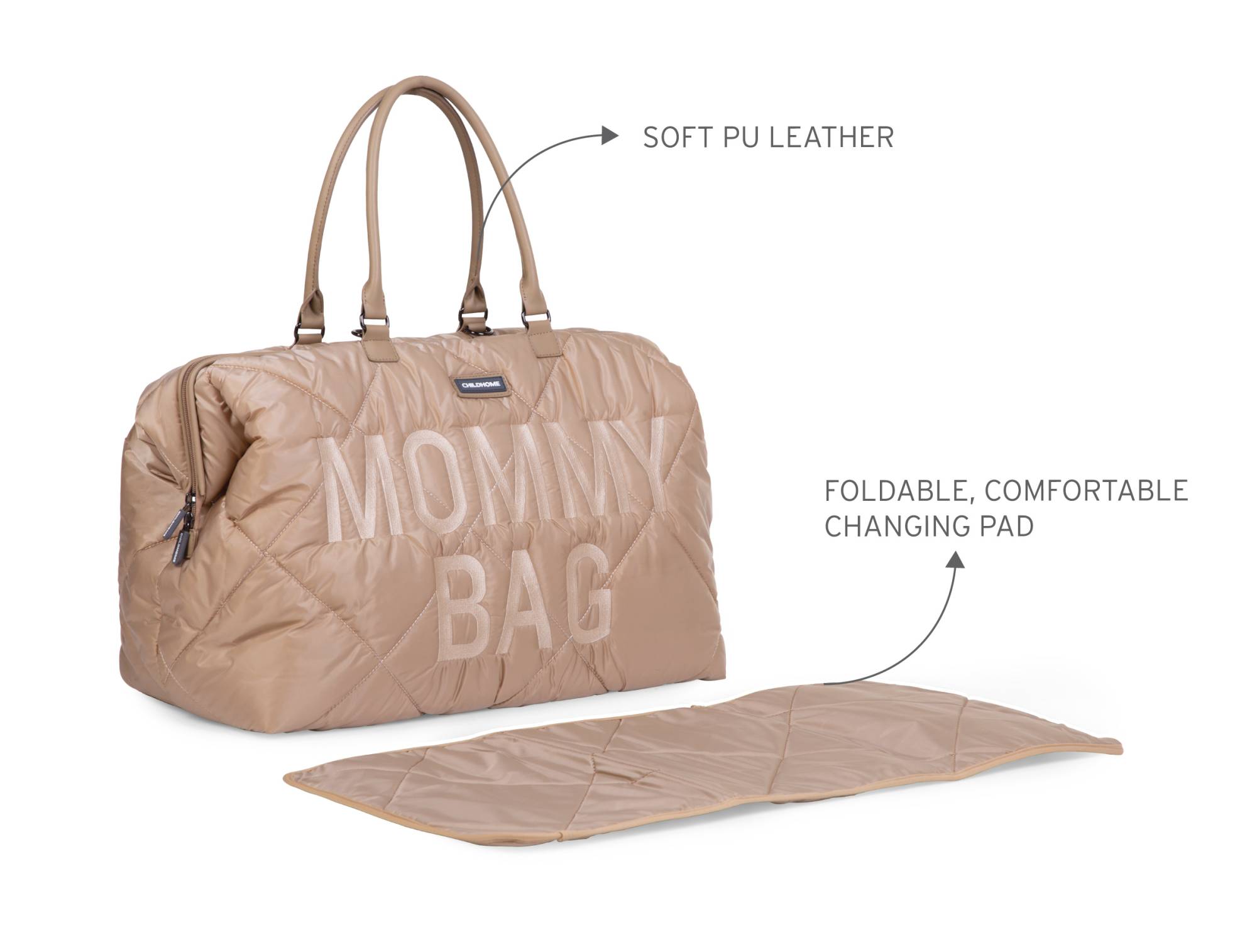 CHILDHOME Mommy Bag - Puffered Beige  Mamatoto - Mother & Child Lifestyle  Shop