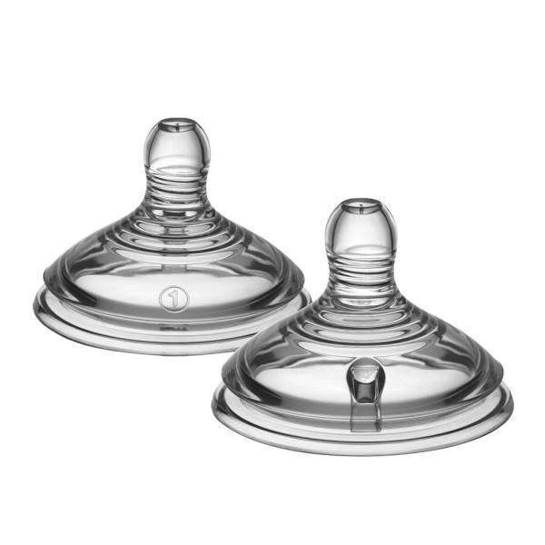 TOMMEE TIPPEE Natural Start Bottle Teats Pack of 2 - Slow Flow