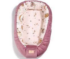 LA MILLOU Baby Nest - Fly me to the Moon Mulberry