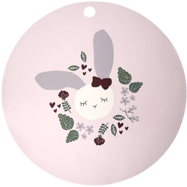 KIKADU Silicone Placemat - Rabbit Rose