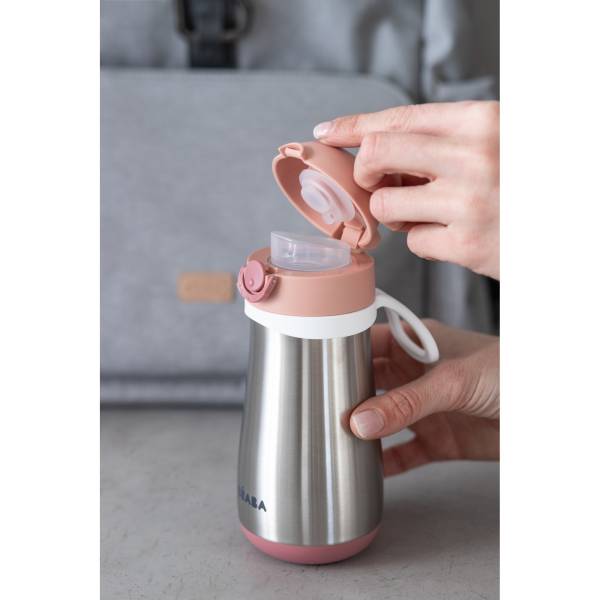 BEABA Stainless Steel Bottle Spout 350ml - Old Pink