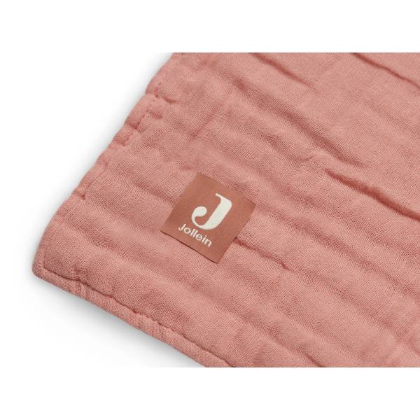 JOLLEIN Blanket 75x100 Wrinkled Cotton - RoseWood