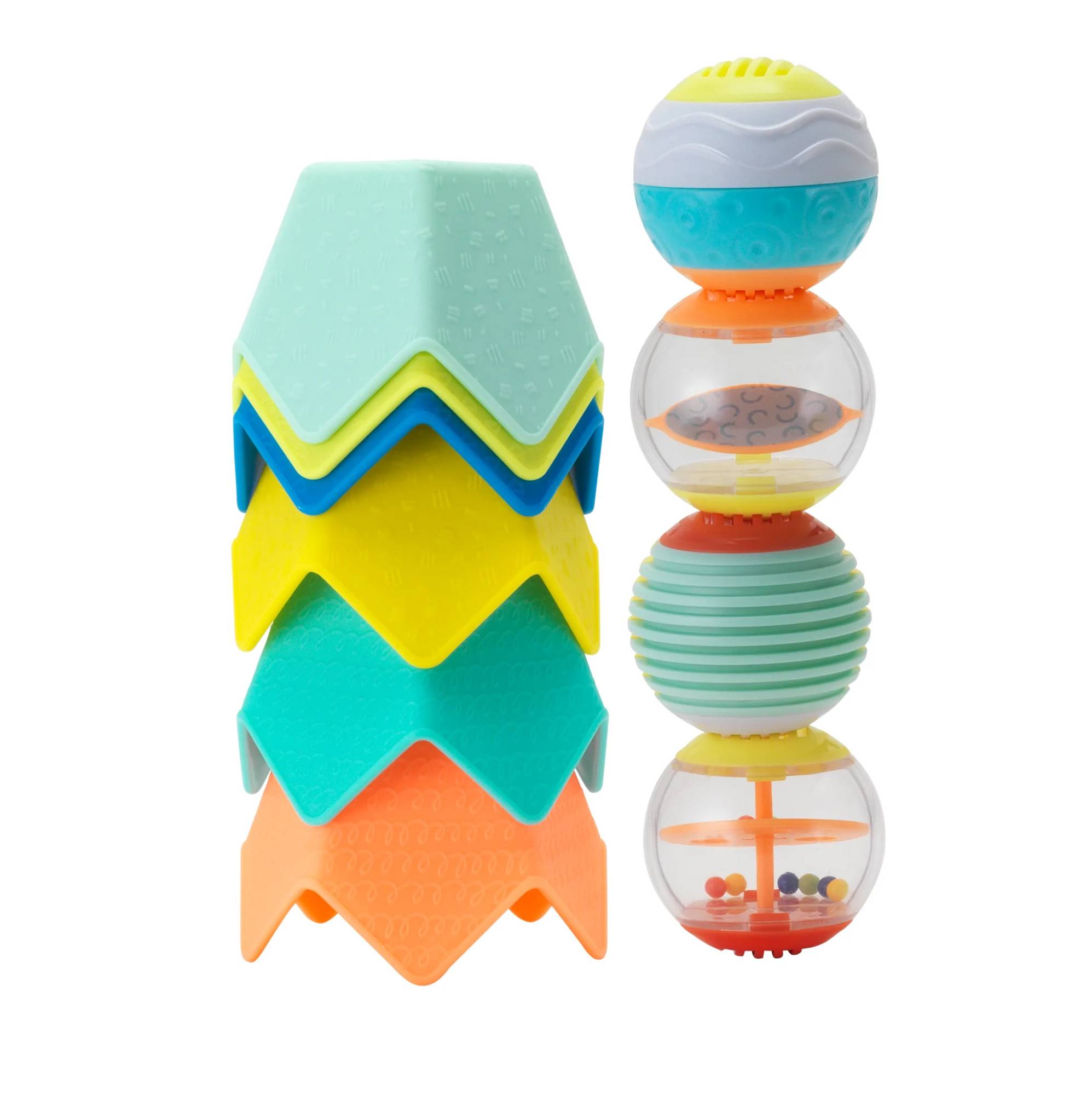 Mamatoto Mother Child Lifestyle Shop INFANTINO Sensory Stacking Cups Activity Ball set