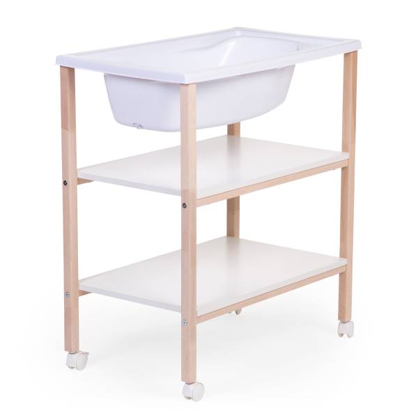 CHILDHOME Changing Table & Bath with Wheels