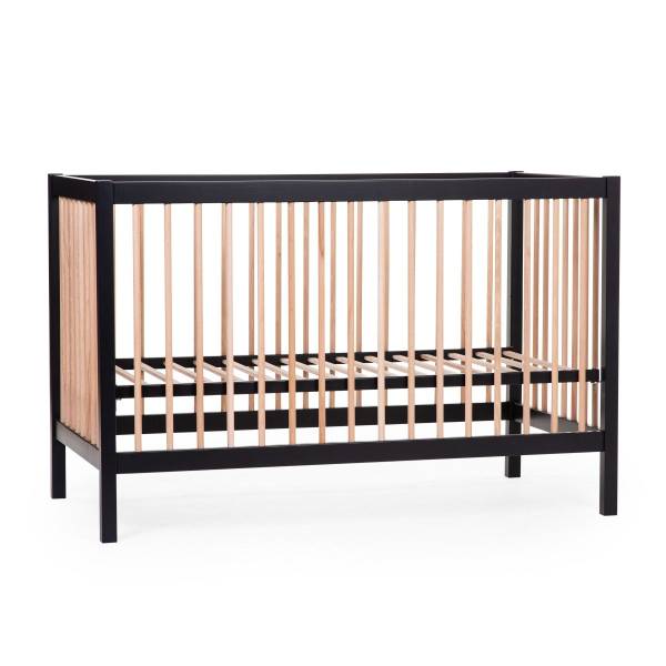 CHILDHOME Bed Cot 97 60x120 - Black/Natural
