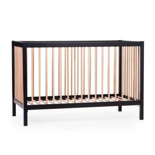 CHILDHOME Bed Cot 97 60x120 - Black/Natural