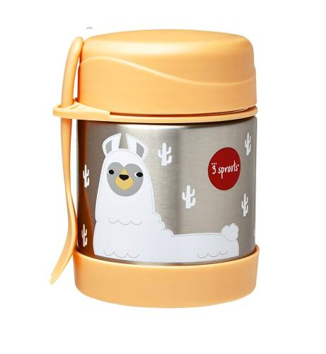 3 SPROUTS Thermo Food Jar - Llama S