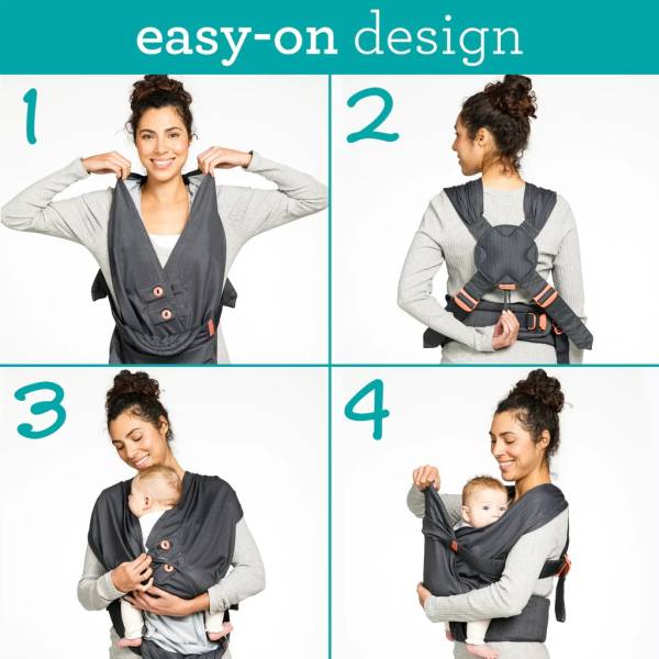 INFANTINO Hug&Cuddle Adjustable Hybrid Wrap Carrier