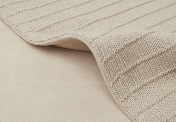 JOLLEIN Blanket 100x150 Pure Knit - Nougat Velvet