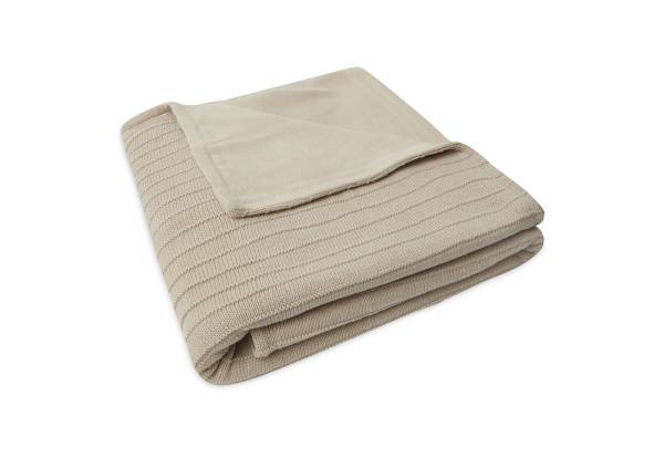 JOLLEIN Blanket 100x150 Pure Knit - Nougat Velvet