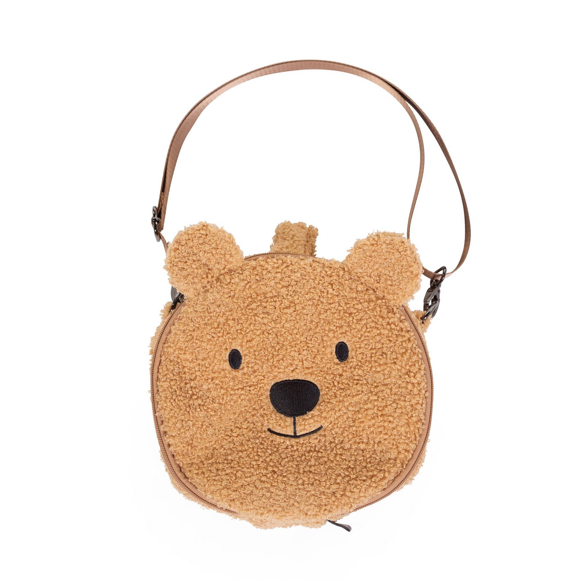 Claire's Club Sherpa Brown Bear Crossbody Bag Little Girls Fluffy Purse  with Gold Shoulder Strap, Zip Closure, Gift Idea for Girls Age 3+ :  Amazon.co.uk: Fashion