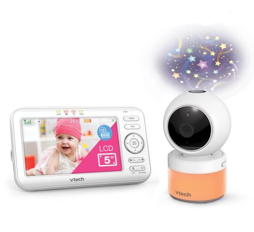 VTECH Baby Monitor Video - Pan&Tilt Projection NIght Light VM5463