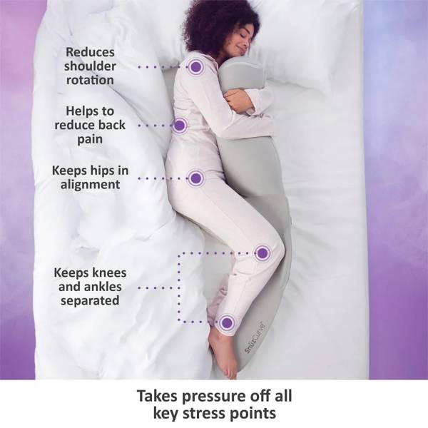 SNUZ CURVE Pregnancy Pillow - Grey