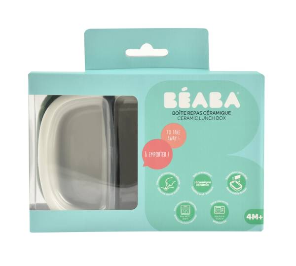 BEABA Ceramic Lunch Box - Mineral/Sage Green