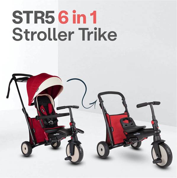 SmarTrike 6-in-1 STR5 Stroller Trike - Red Melange