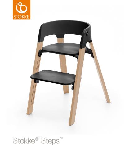 STOKKE Steps Chair - Black/Natural  Mamatoto - Mother & Child Lifestyle  Shop