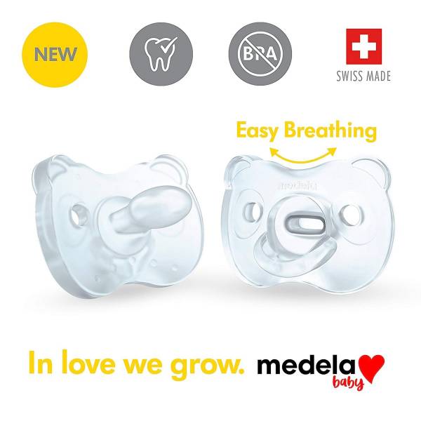MEDELA Soother Silicone 2pcs 0-6 - Blue