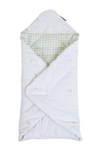 CHILDHOME Baby Wrapper 75X75 Jersey - Muslin Forest Tetra Vichy