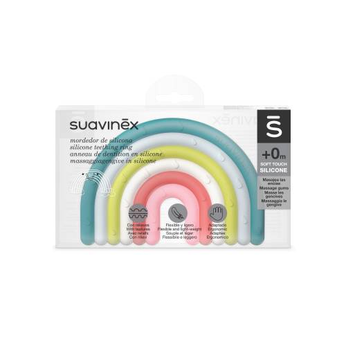 SUAVINEX Silicone Teether +0m - Multi Colours