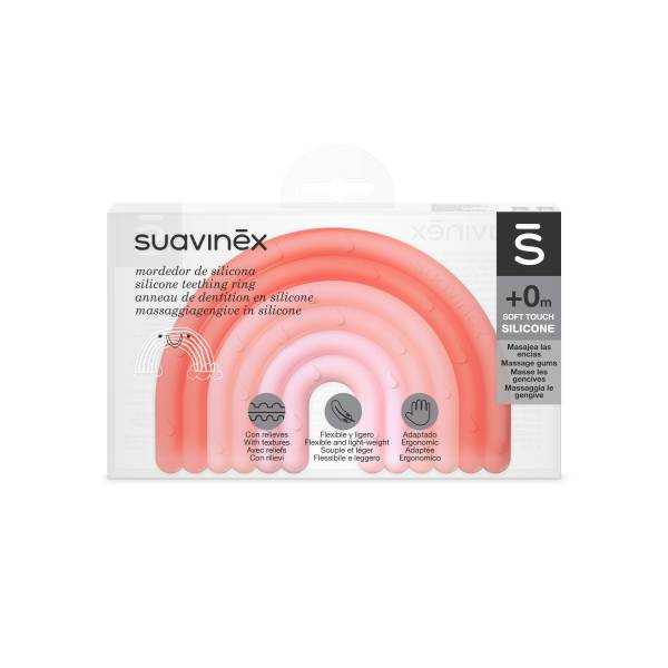 SUAVINEX Silicone Teether +0m - Pink