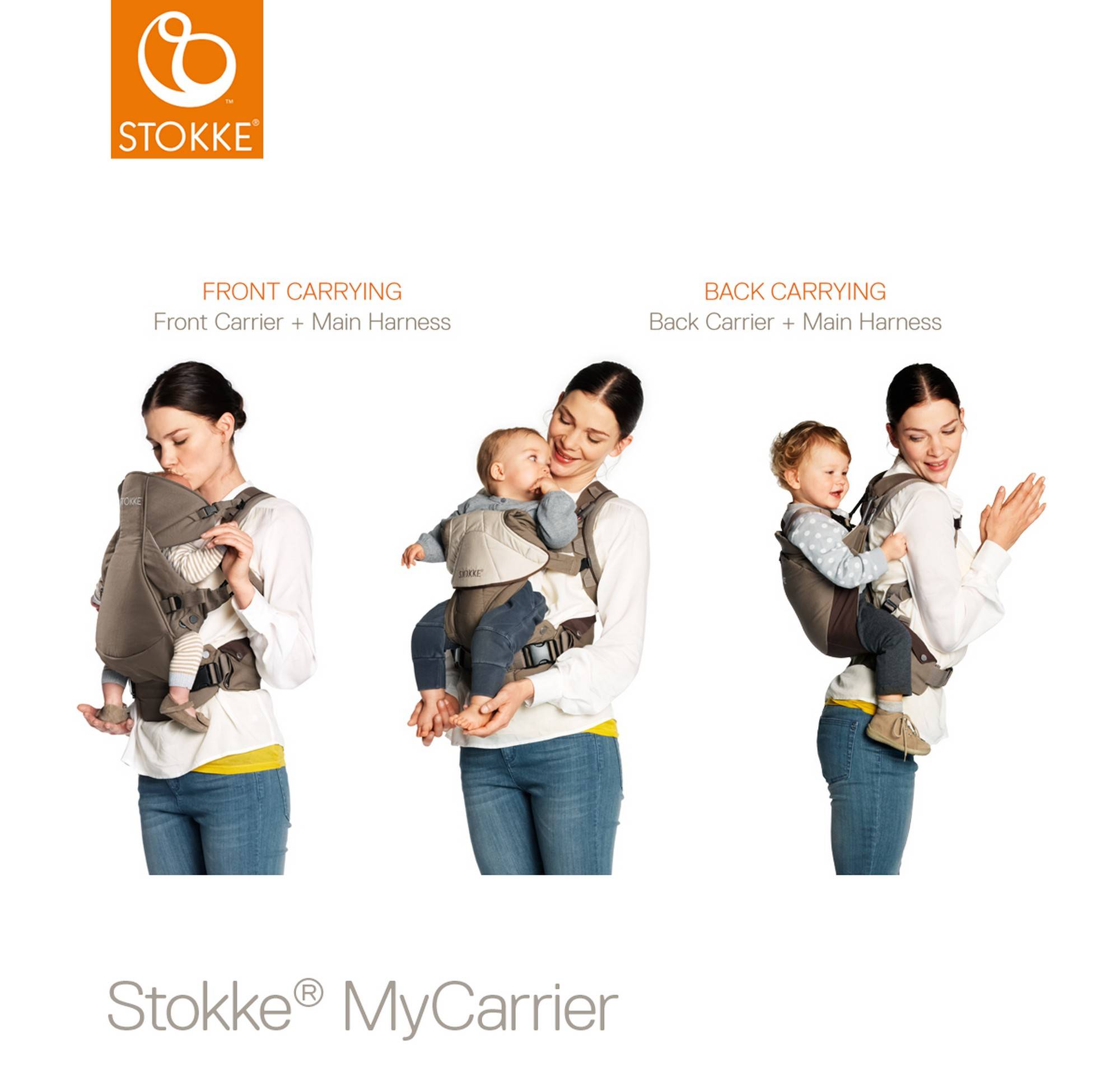 Stokke mycarrier store back position