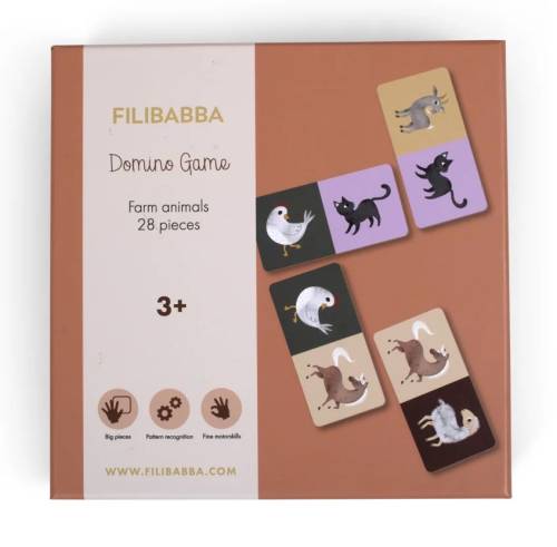 FILIBABBA Domino Game - Farm Animals