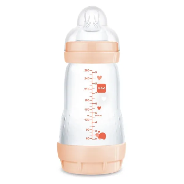 MAM Easy Start Anticolic Bottle 260ml - Peach