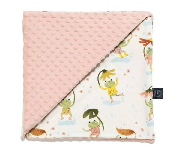 LA MILLOU Blanket 140x110 Light - Frogs