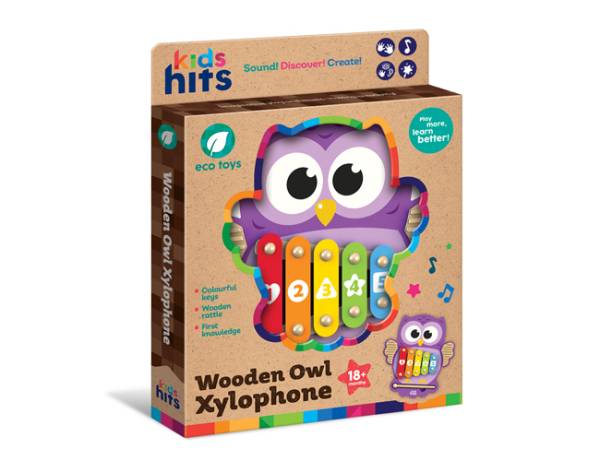 KIDS HITS Xylophone - Wooden Owl