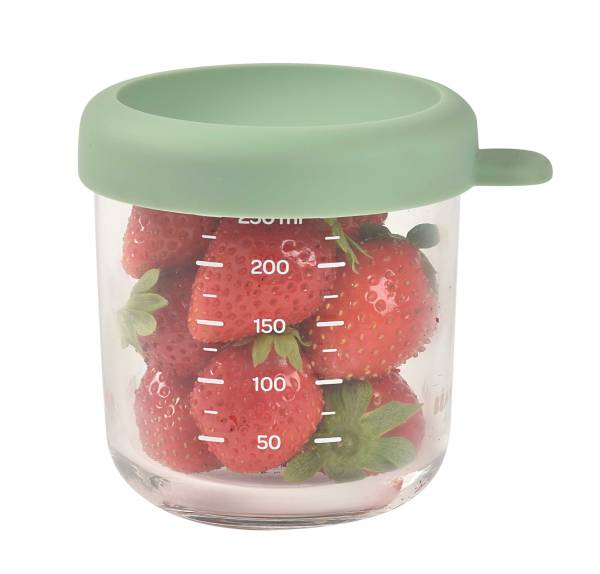 BEABA Food Jar Glass 250 ml - Sage Green