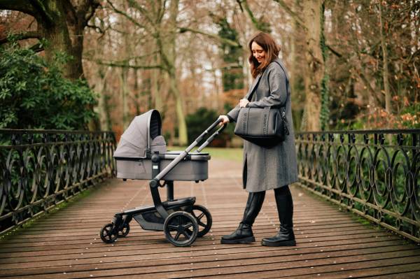 CHILDHOME Mommy Bag CLUB Signature - Vegan Leather Black