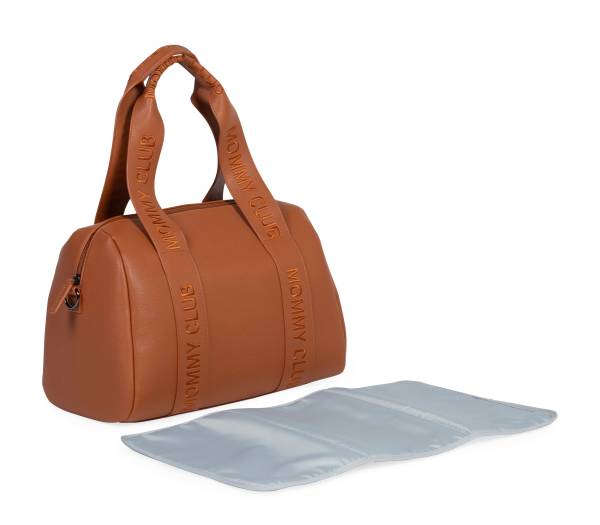 CHILDHOME Mommy Bag CLUB Signature - Vegan Leather Brown