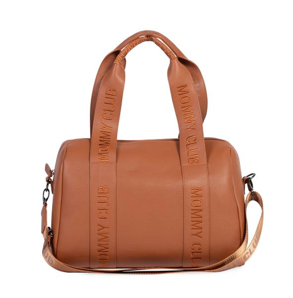 CHILDHOME Mommy Bag CLUB Signature - Vegan Leather Brown