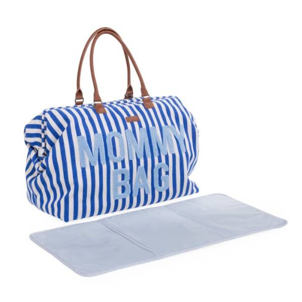 CHILDHOME Mommy Bag - Stripes Electric Blue