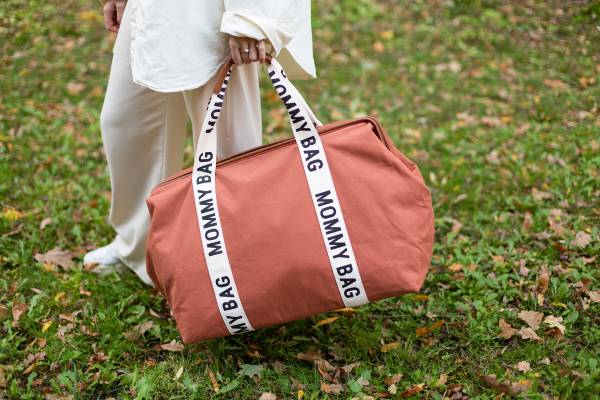 CHILDHOME Mommy Bag Signature Canvas - Terracotta