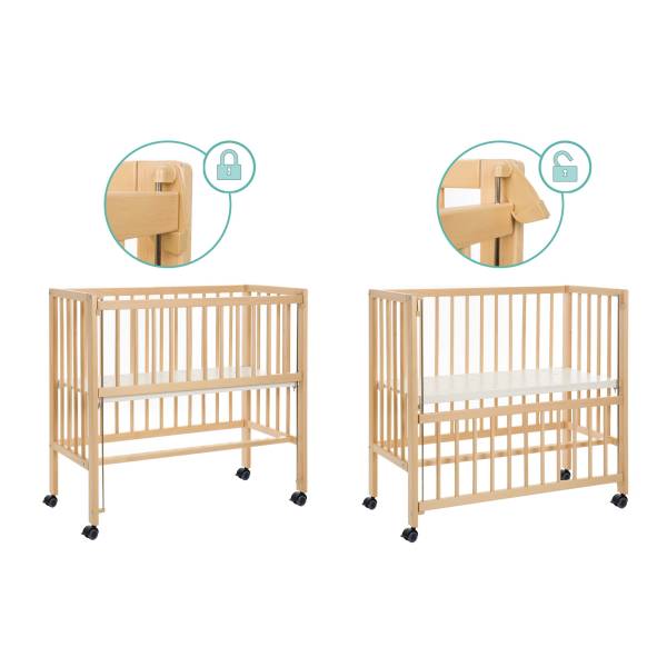 FILLIKID Bedside Crib Cocon Plus - Natural