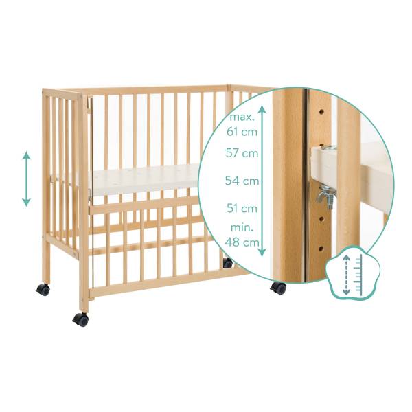 FILLIKID Bedside Crib Cocon Plus - Natural