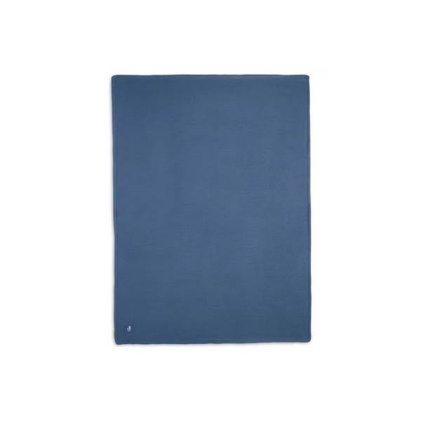 JOLLEIN Blanket 75x100 Basic Knit/Fleece - Jeans Blue