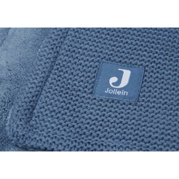 JOLLEIN Blanket 75x100 Basic Knit/Fleece - Jeans Blue