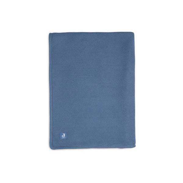 JOLLEIN Blanket 75x100 Basic Knit/Fleece - Jeans Blue