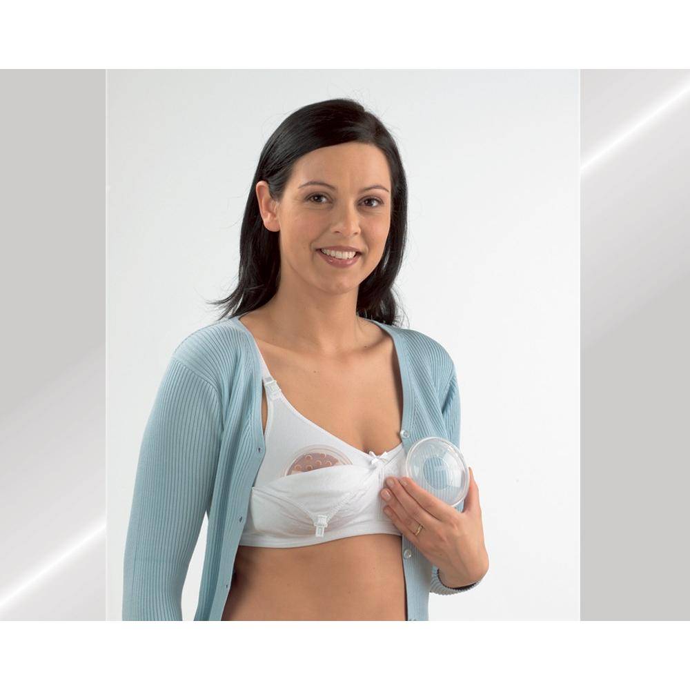 Comfortable Plastic Breast Shells Inside Mothers Stock Photo 1017836074