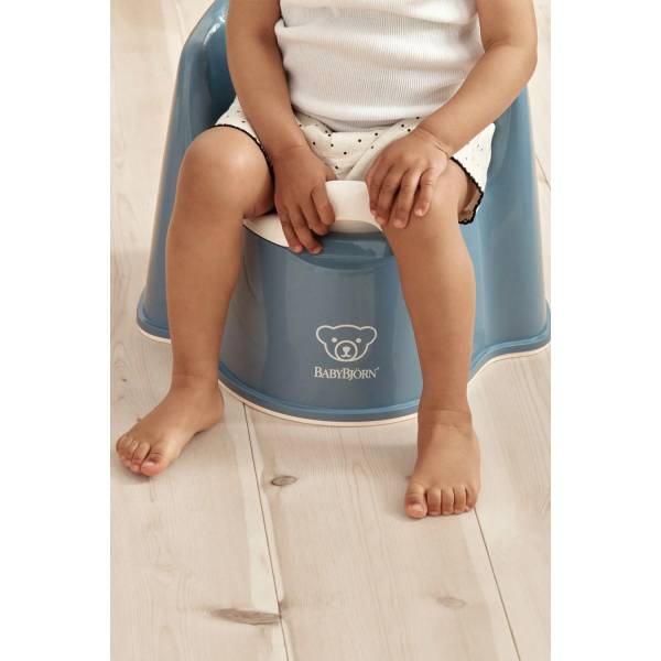 BABYBJORN Potty Chair - Deep Blue/White