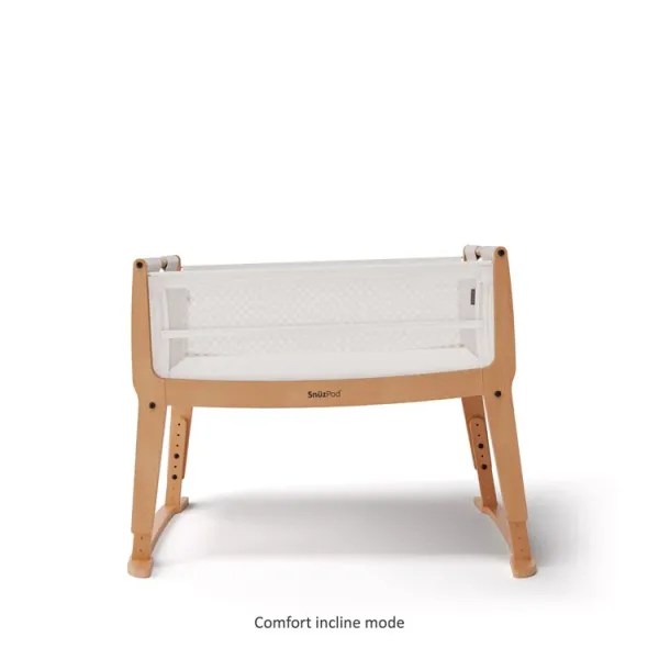 SNUZPOD Studio Bedside Crib - Stockholm Natural