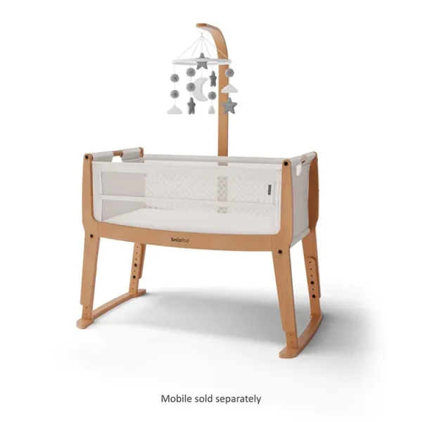 SNUZPOD Studio Bedside Crib - Stockholm Natural