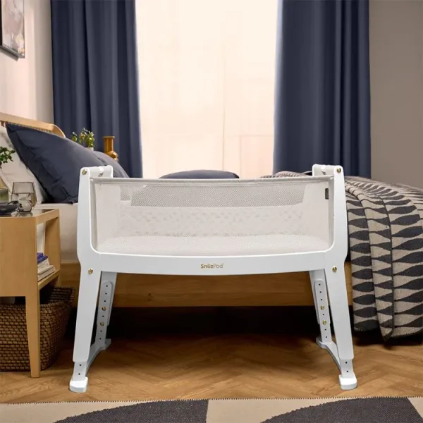 SNUZPOD Studio Bedside Crib - Paris White