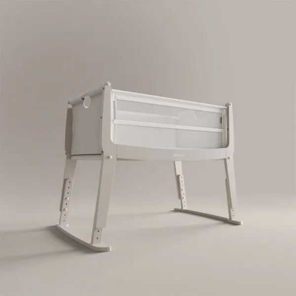 SNUZPOD Studio Bedside Crib - Oslo Grey