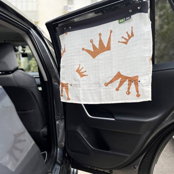 SIMPLY GOOD Car Sunshade - Brown Crown