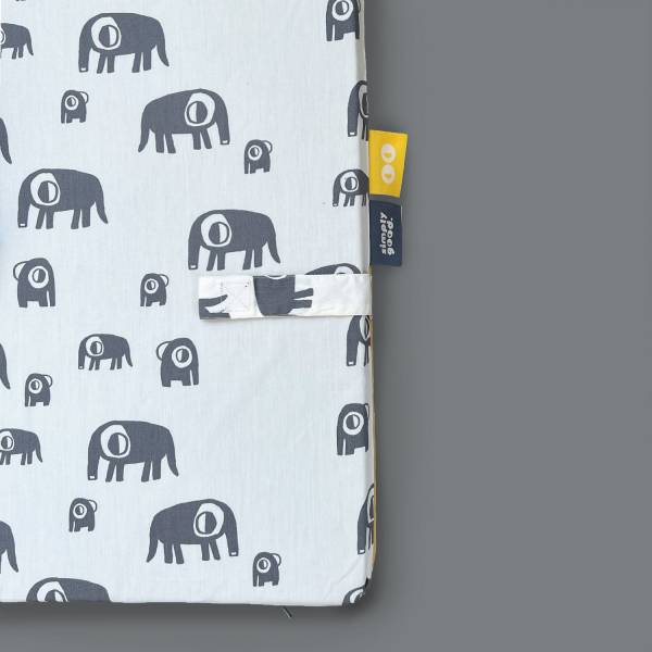 SIMPLY GOOD Portable Soft Mat - Grey Elephant/YellowEyes